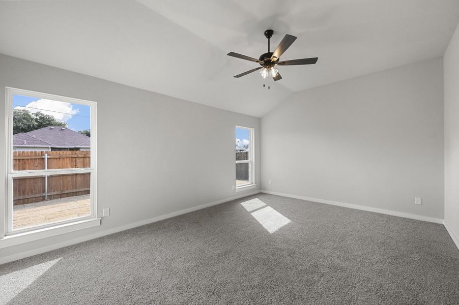 Representative unfurnished interior of a home built from the Hanover by Cheldan Homes in Sunset Ridge, Keene (Image 83). Representative unfurnished interior of a home built from the Hanover by Cheldan Homes in Sunset Ridge, Keene (Image 83).