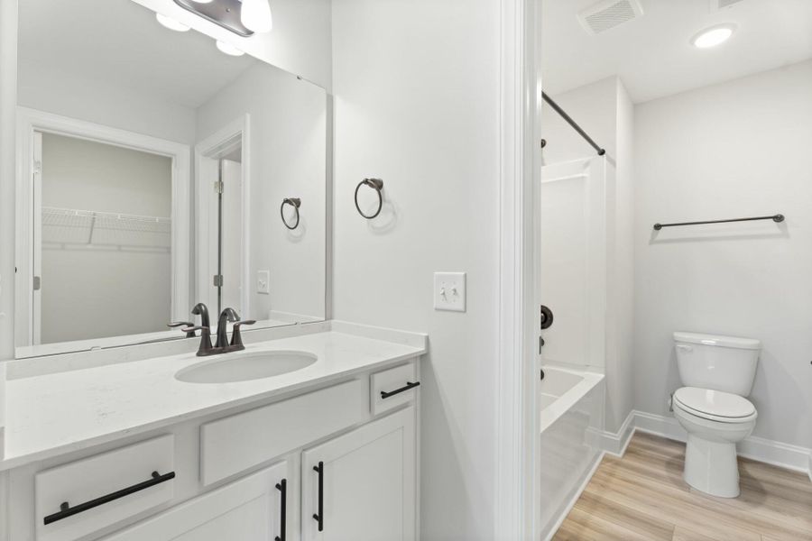 Furnished interior view inside a new home in Hopewell Garden, Winston-Salem (Image 14). Furnished interior view inside a new home in Hopewell Garden, Winston-Salem (Image 14).