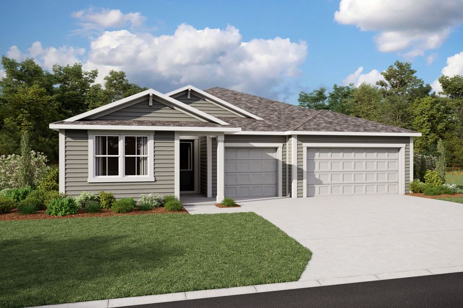 Representative exterior photo of a completed home built from the Saratoga by Mattamy Homes in Lakes at Bella Lago, Green Cove Springs, FL (Image 15).