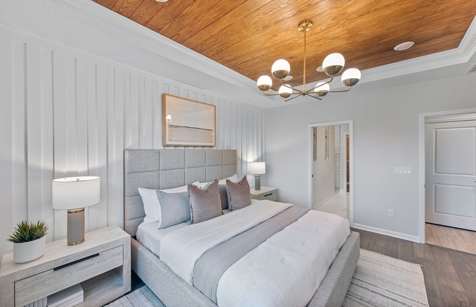 Furnished interior view inside a new home in Harbor Isle, Vero Beach (Image 23).