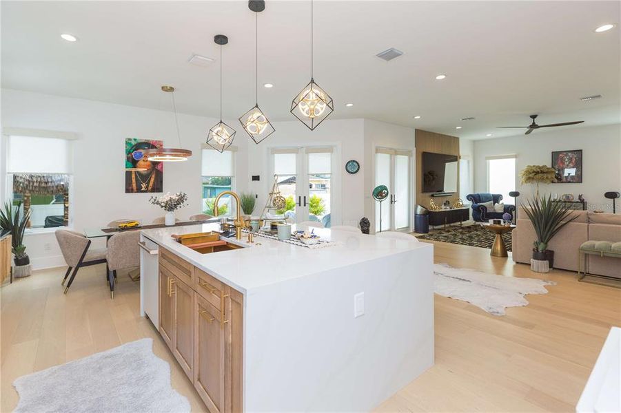 Furnished interior view inside a new home in , Tampa (Image 36).