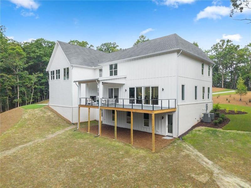 Exterior details and patio area of a home in , Dawsonville (Image 32).