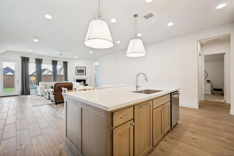 Furnished interior view inside a new home in Trinity Falls, McKinney (Image 11).