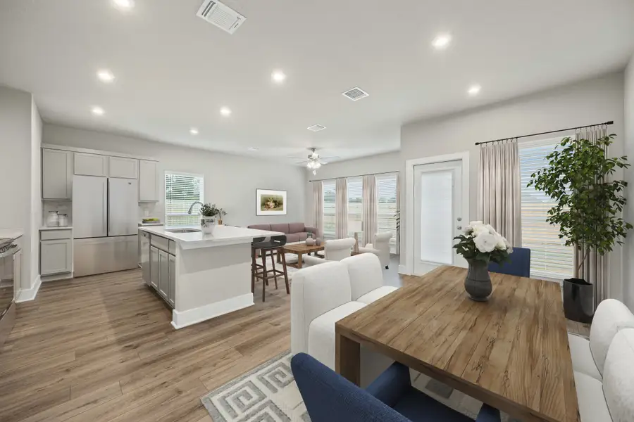 Representative furnished interior of a home built from the Caden by Omega Builders in North Point, Temple (Image 6).