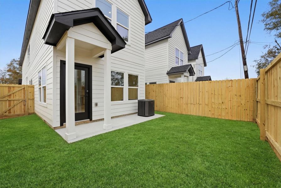 Exterior details and patio area of a home in , La Porte (Image 3). Exterior details and patio area of a home in , La Porte (Image 3).