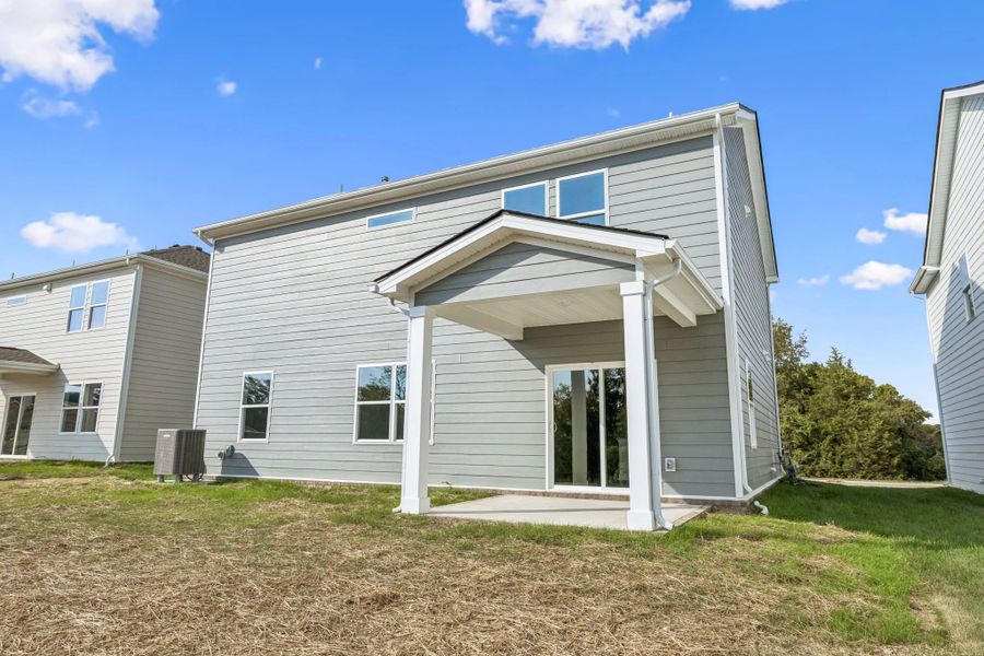 Exterior details and patio area of a home in Ascent at Arbor Ridge, La Vergne (Image 19). Exterior details and patio area of a home in Ascent at Arbor Ridge, La Vergne (Image 19).