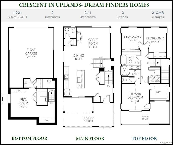 crescent floorplan