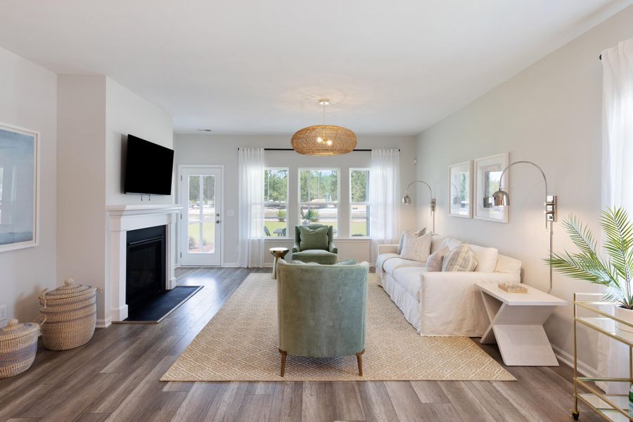 Furnished interior view inside a new home in , Summerville (Image 19). Furnished interior view inside a new home in , Summerville (Image 19).