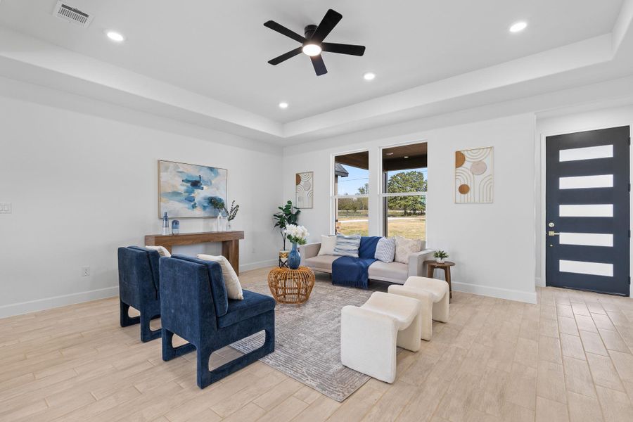 Furnished interior view inside a new home in , McDade (Image 14).