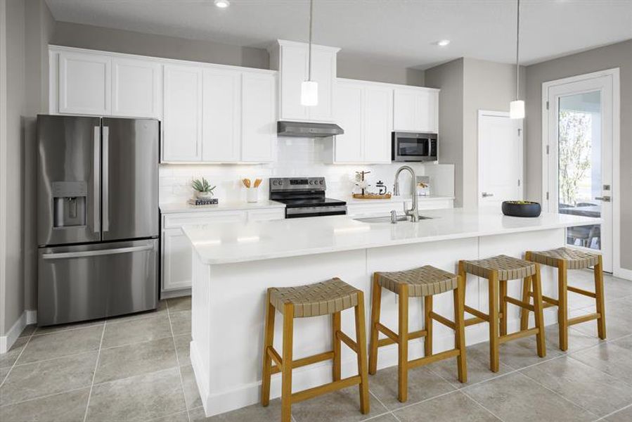 Representative furnished interior of a home built from the Hutchinson by Ryan Homes in Lake Mattie Preserve, Auburndale (Image 20).