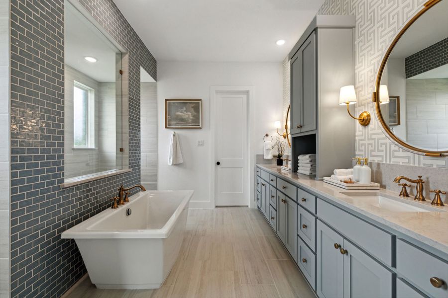 Representative furnished interior of a home built from the Hudson II by Southgate Homes in Windsong Ranch 71' Series, Prosper (Image 16).