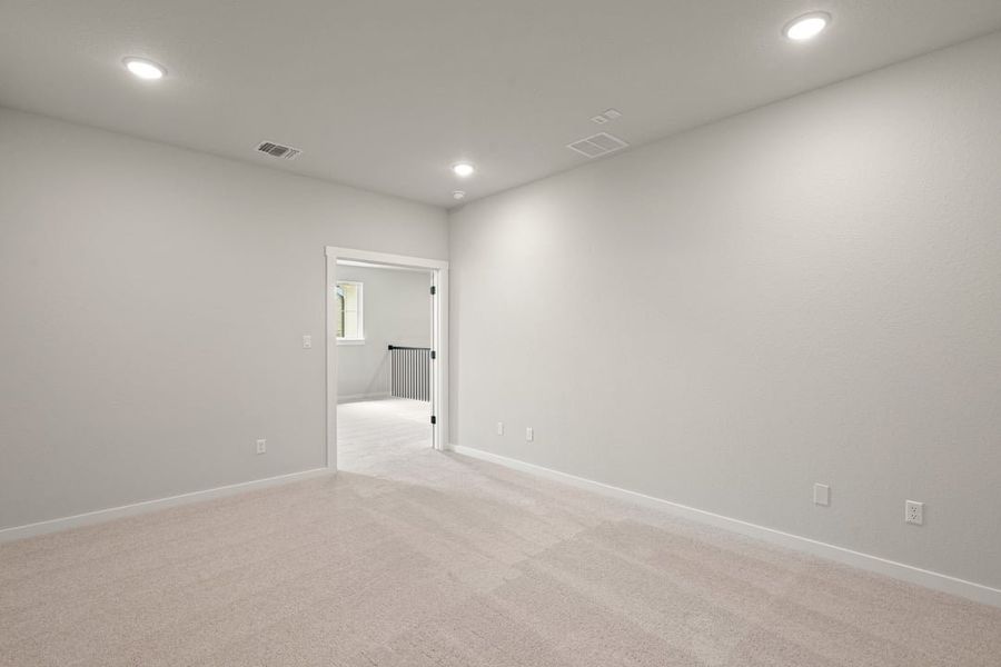 Spacious, unfurnished interior of a new home in Park Collection at Lariat, Liberty Hill (Image 37). Spacious, unfurnished interior of a new home in Park Collection at Lariat, Liberty Hill (Image 37).