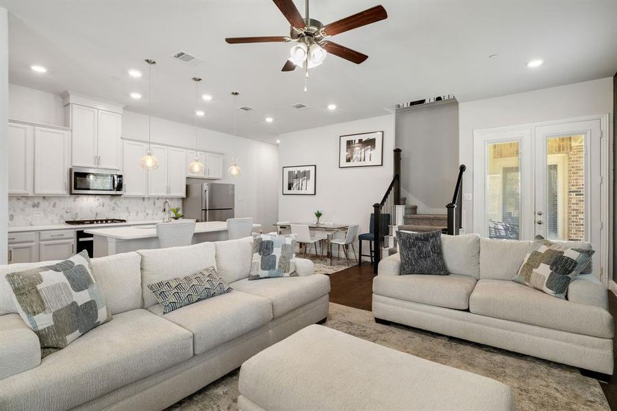Furnished interior view inside a new home in , North Richland Hills (Image 15). Furnished interior view inside a new home in , North Richland Hills (Image 15).