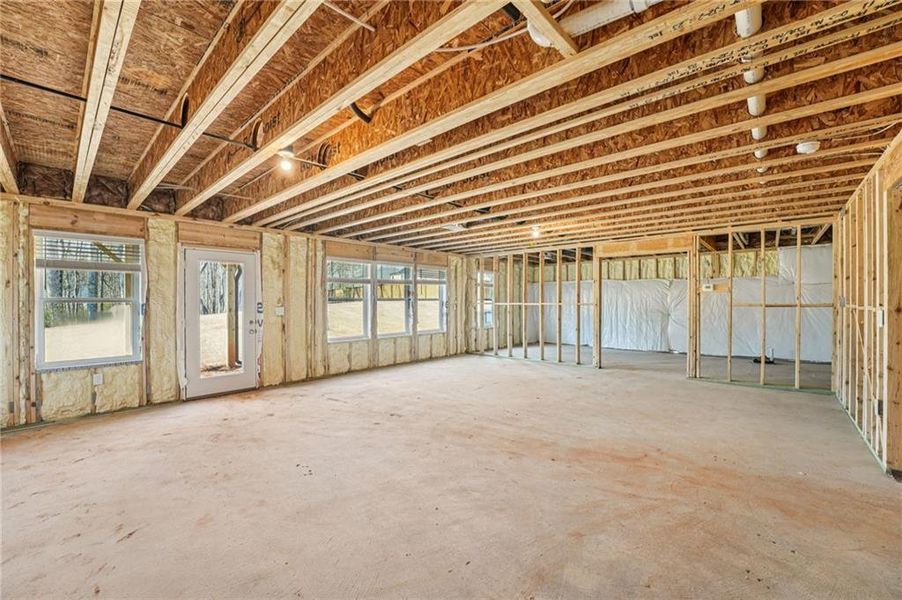 In-progress construction of a new home in Westmont Preserve, Powder Springs, GA (Image 64).