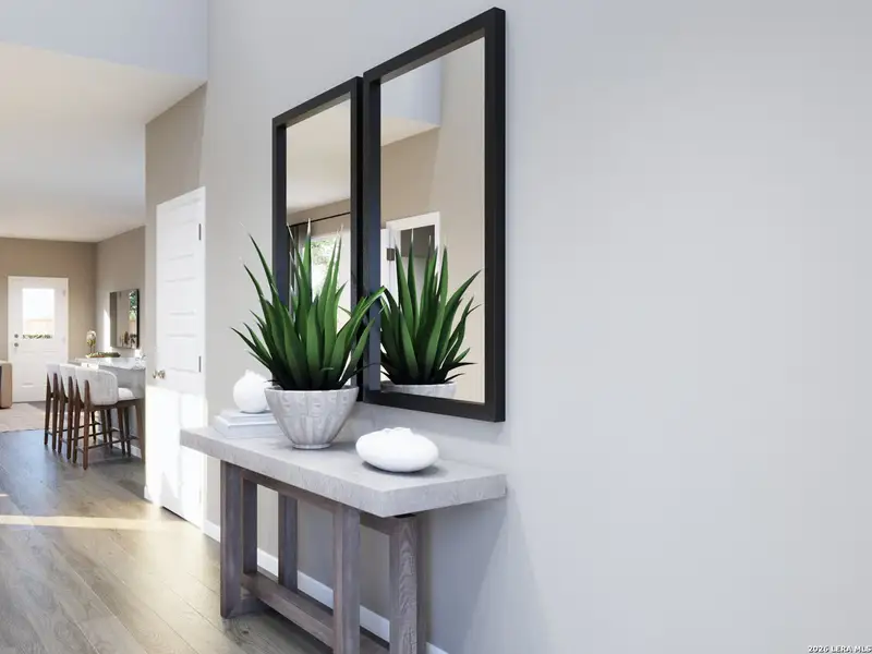 Furnished interior view inside a new home in Timber Creek, San Antonio (Image 8).