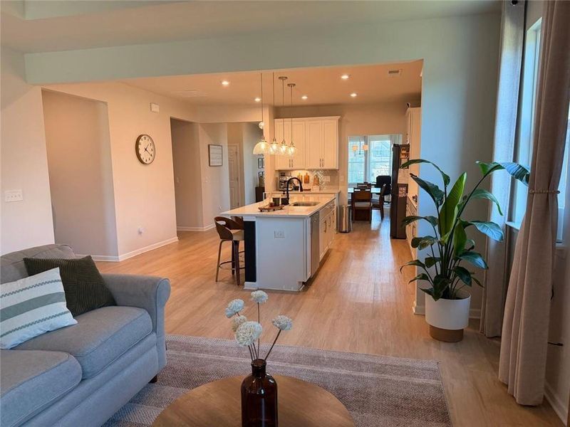 Furnished interior view inside a new home in Wehunt Meadows, Hoschton (Image 16).