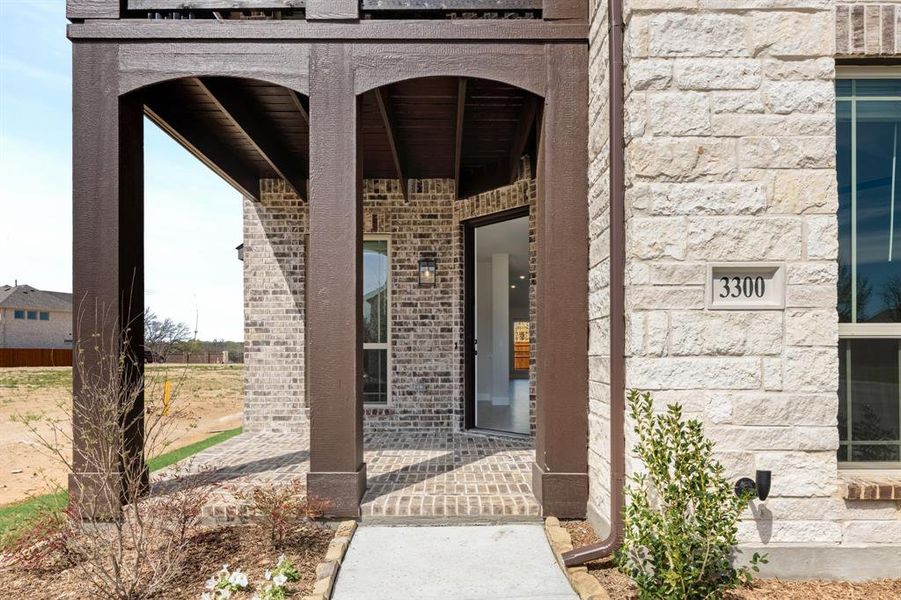 Exterior details and patio area of a home in Glenwood Meadows, Argyle (Image 26). Exterior details and patio area of a home in Glenwood Meadows, Argyle (Image 26).