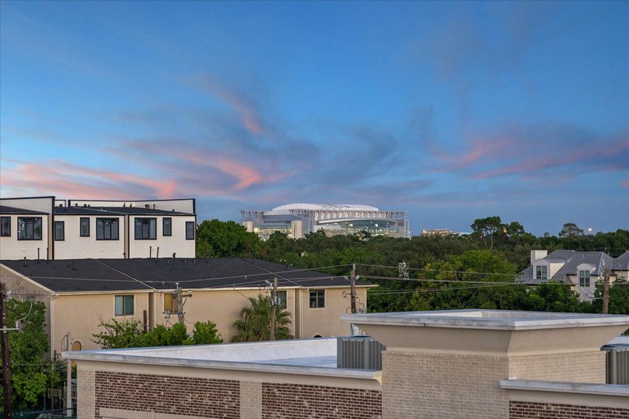 NRG/Reliant Stadium also in view from the deck!