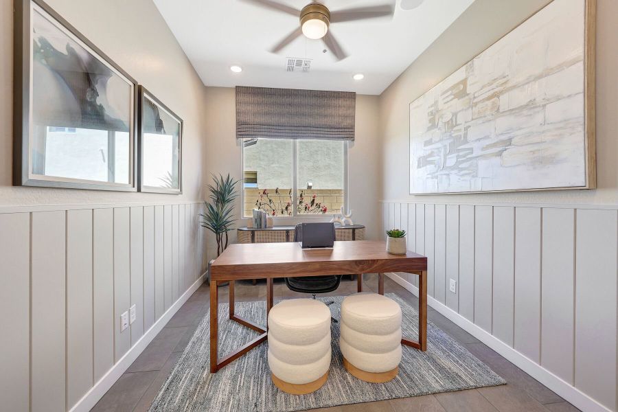 Representative furnished interior of a home built from the Cobalt by Mattamy Homes in Landmarke, Queen Creek (Image 34).