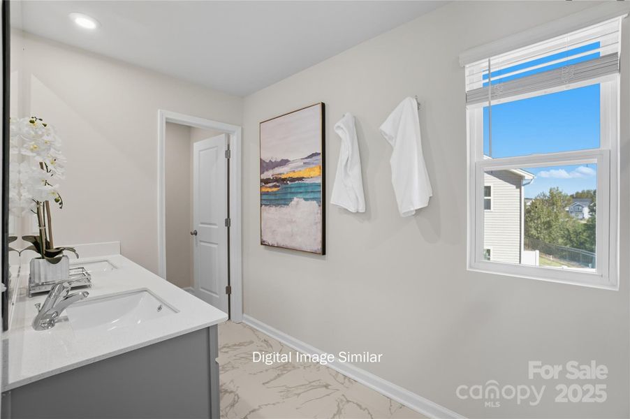 Furnished interior view inside a new home in Bailey Run, Charlotte (Image 12).