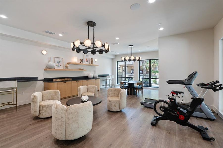 Furnished interior view inside a new home in , Dallas (Image 12).