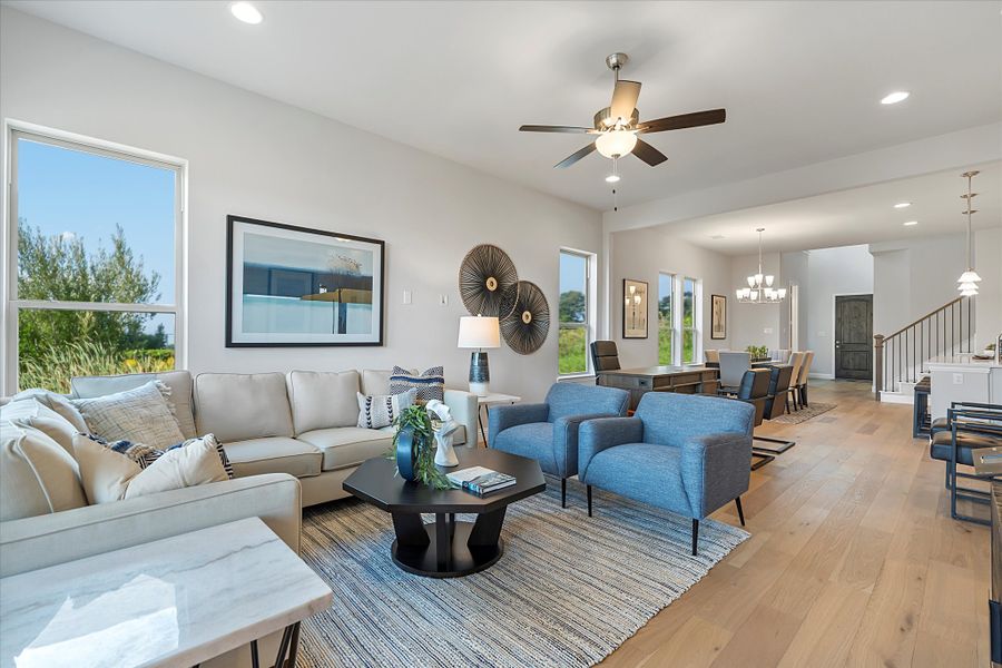 Representative furnished interior of a home built from the Frio by Windsor Homes in Villas at Long Branch, Rowlett (Image 13). Representative furnished interior of a home built from the Frio by Windsor Homes in Villas at Long Branch, Rowlett (Image 13).