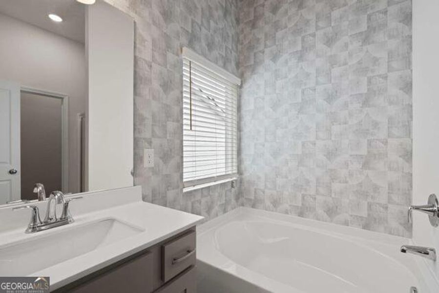 Furnished interior view inside a new home in Walden Park - The Retreat, Jonesboro (Image 14).