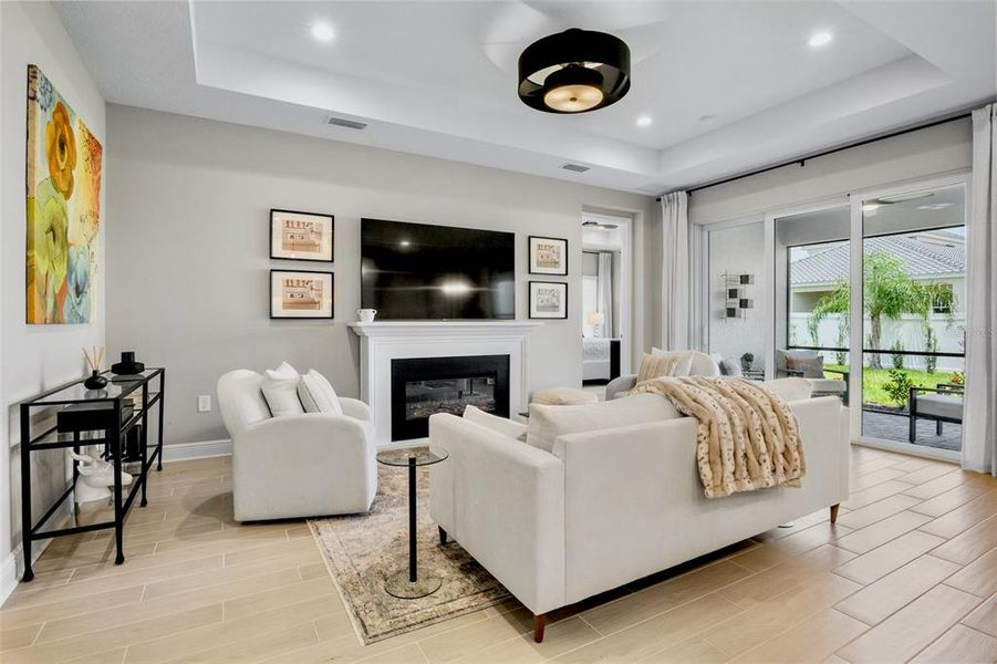 Furnished interior view inside a new home in , Sarasota (Image 15). Furnished interior view inside a new home in , Sarasota (Image 15).