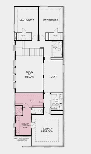 Structural options added include: Sliding door unit in family room, base cabinets at laundry, shower at bath 2, walk-in shower at owner's bath, gas drop for future outdoor grill, pre-plumb for future laundry sink.