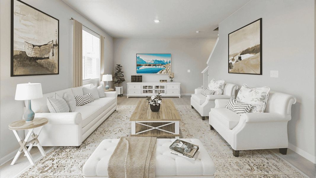Furnished interior view inside a new home in Spring Valley Ranch, Elizabeth (Image 11). Furnished interior view inside a new home in Spring Valley Ranch, Elizabeth (Image 11).