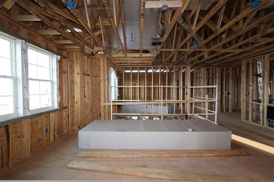 In-progress construction of a new home in Center Lake on the Park, St. Cloud, FL (Image 16).