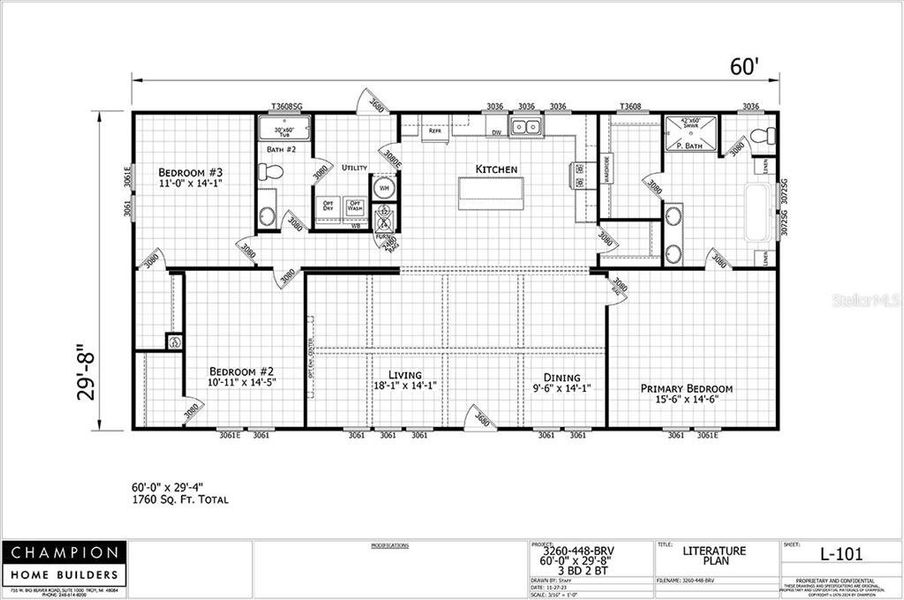2D floor plan layout of this home in , Bushnell, FL (Image 3). 2D floor plan layout of this home in , Bushnell, FL (Image 3).