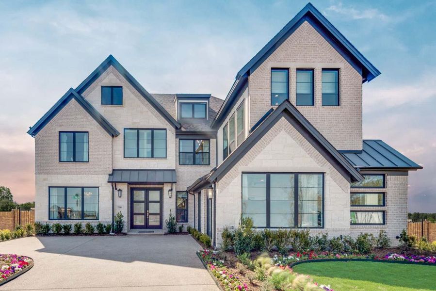 Representative exterior photo of a completed home built from the Grand Whitehall by Grand Homes in Grand Oaks, Celina, TX (Image 19).