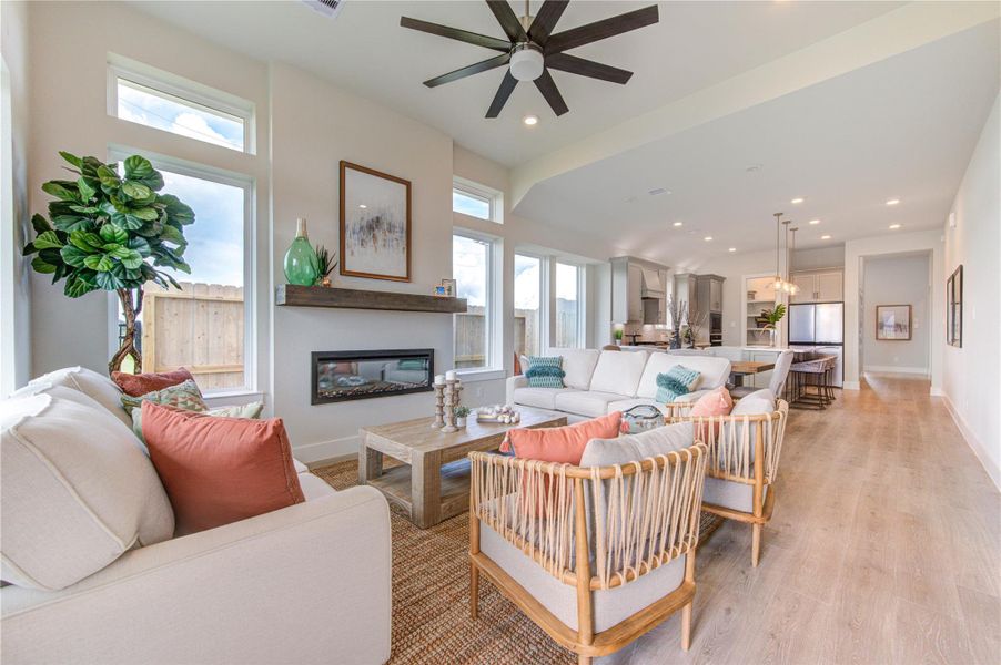 Furnished interior view inside a new home in Jordan Ranch, Katy (Image 17).