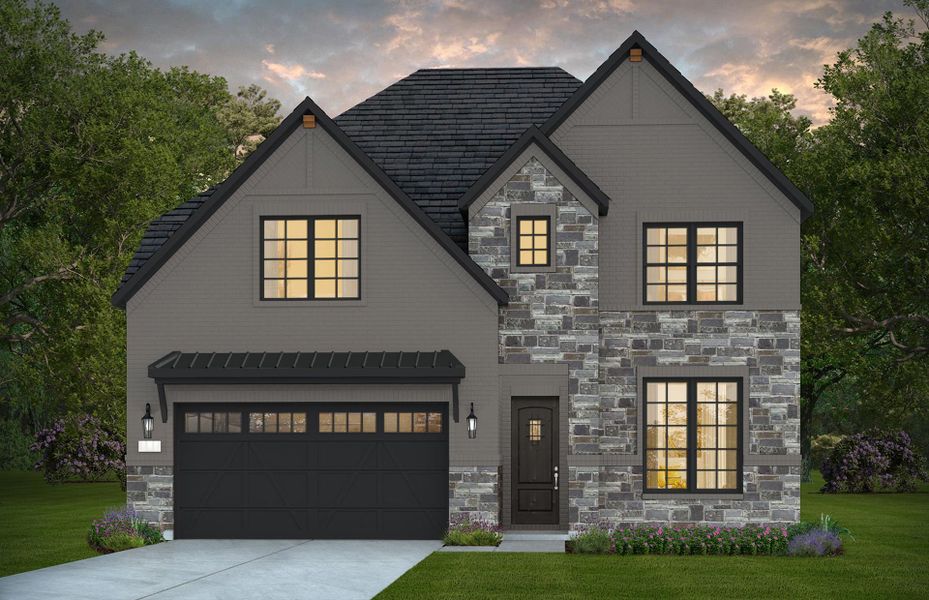 Representative exterior photo of a completed home built from the Hillsboro by Pulte Homes in Katy Court, Katy, TX (Image 17).