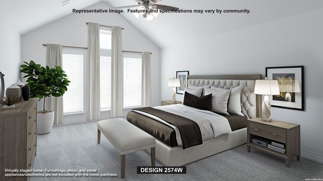 Furnished interior view inside a new home in Mayfair, New Braunfels (Image 4).