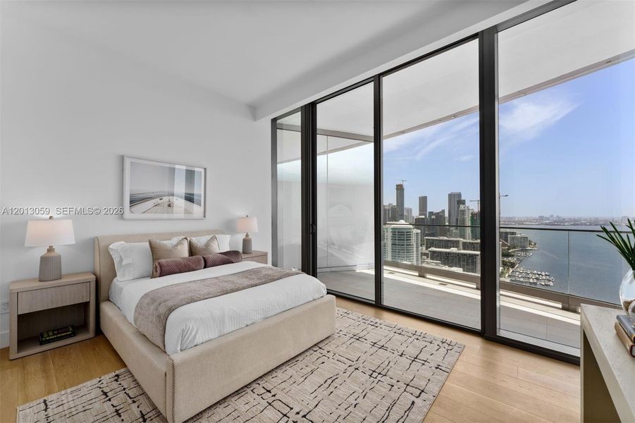 Furnished interior view inside a new home in , Miami (Image 8).