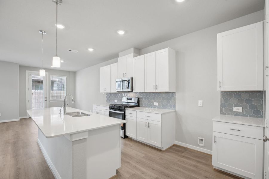 Furnished interior view inside a new home in Spring Brook Village - City Series, Houston (Image 8).