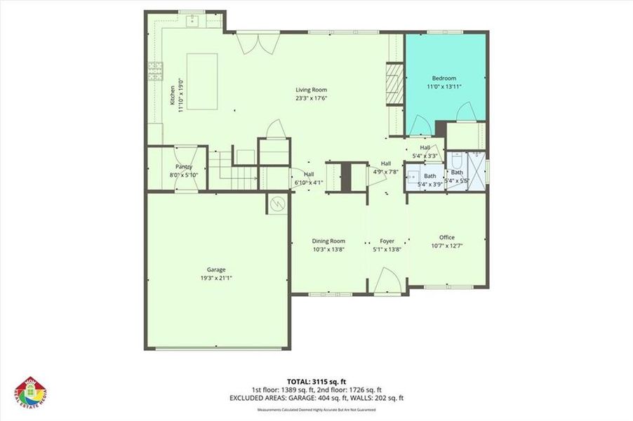 2D floor plan layout of this home in , Marietta, GA (Image 5).