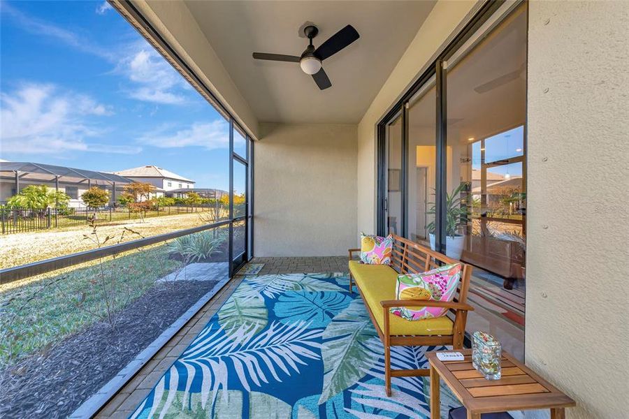 Exterior details and patio area of a home in Lorraine Lakes at Lakewood Ranch, Lakewood Ranch (Image 25).