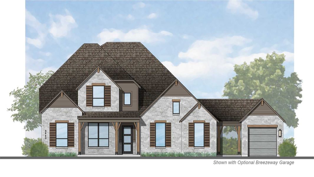 Representative rendering of the exterior for the Telford G Plan by Highland Homes (Image 1). Representative rendering of the exterior for the Telford G Plan by Highland Homes (Image 1).