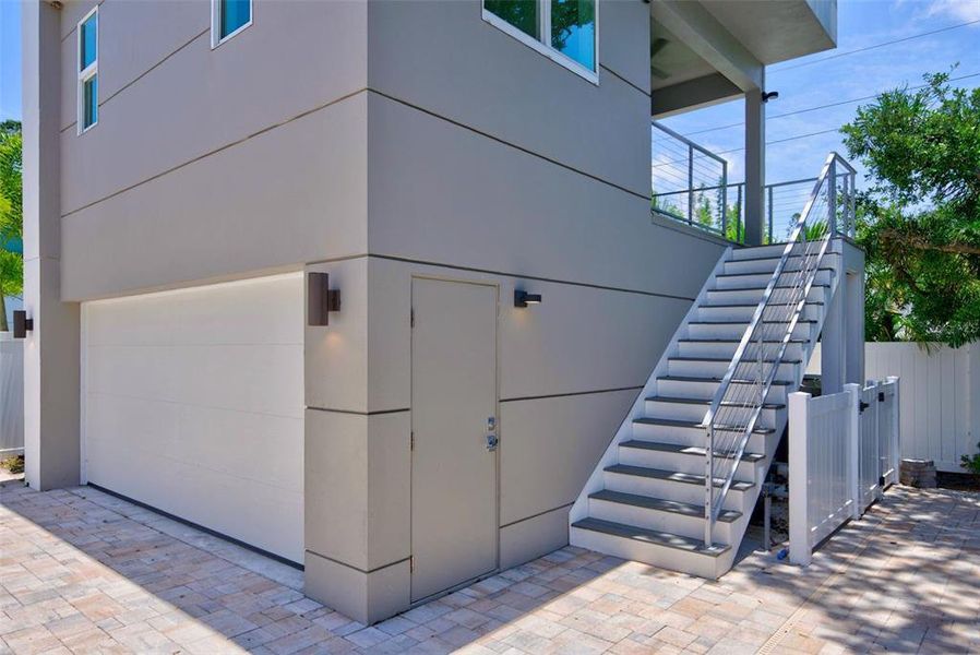Exterior details and patio area of a home in , Sarasota (Image 46).