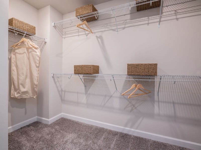 Spacious walk-in closet