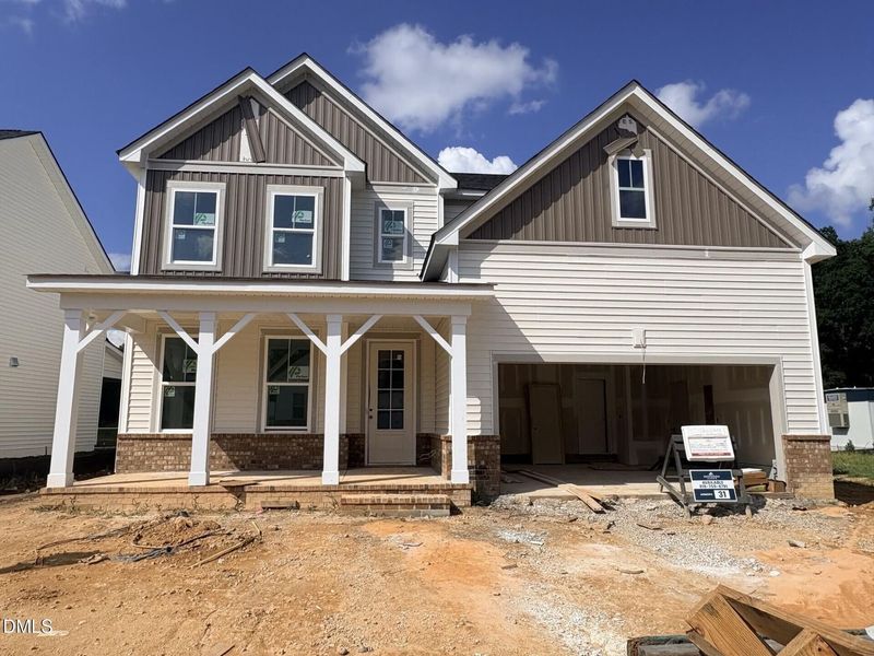 In-progress construction of a new home in Woodland Crossing, Zebulon, NC (Image 3).