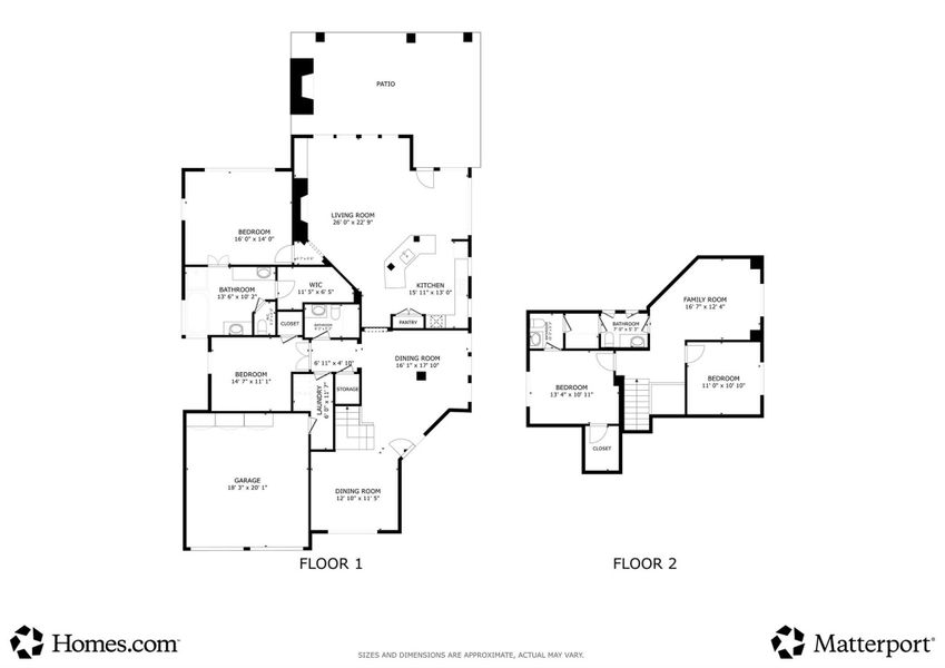 2D floor plan layout of this home in Sunterra, Katy, TX (Image 3).