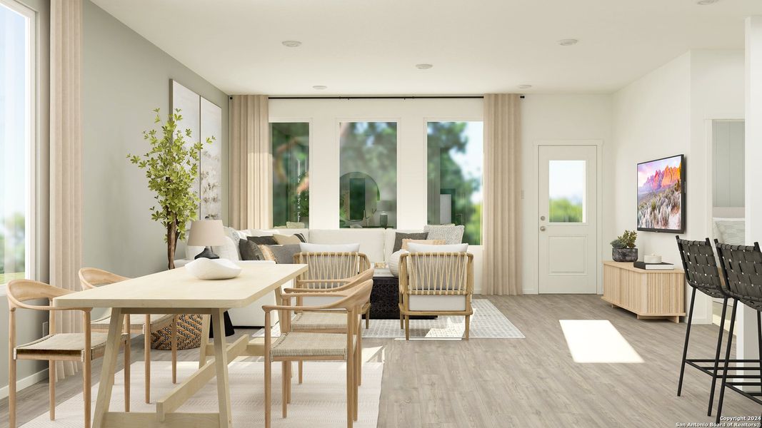 Furnished interior view inside a new home in Rose Valley, Converse (Image 12). Furnished interior view inside a new home in Rose Valley, Converse (Image 12).