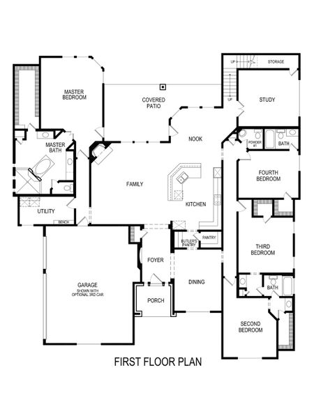 2D floor plan layout of this home in Broadmoor Estates, Ovilla, TX (Image 1). 2D floor plan layout of this home in Broadmoor Estates, Ovilla, TX (Image 1).