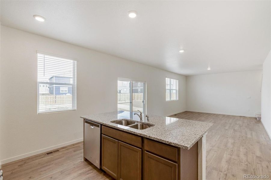 Furnished interior view inside a new home in Trails at Crowfoot, Parker (Image 6). Furnished interior view inside a new home in Trails at Crowfoot, Parker (Image 6).