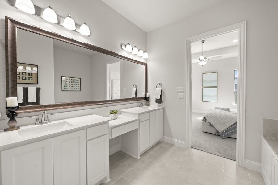 Furnished interior view inside a new home in Hayes Crossing, Midlothian (Image 24). Furnished interior view inside a new home in Hayes Crossing, Midlothian (Image 24).