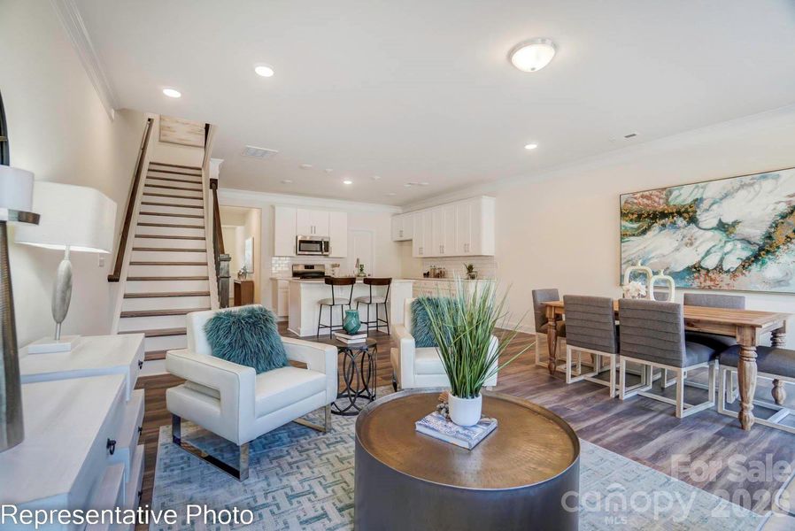 Furnished interior view inside a new home in Harrisburg Village, Harrisburg (Image 3).